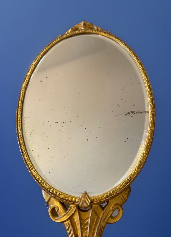 Vintage Victorian Vanity, Hand Mirror PLEASE READ