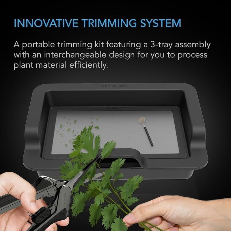 Large Trim Tray System 20-Inch Interchangeable 3-Tray & 2-Screen Kit for Lap Us