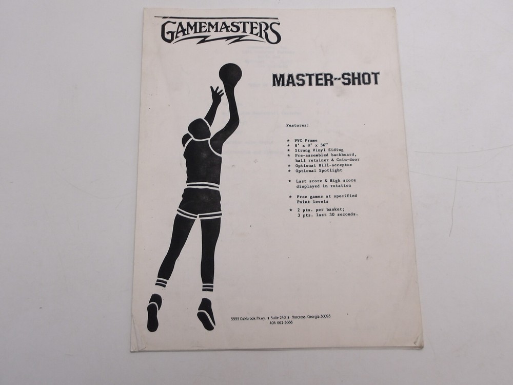 Gamemasters- Master Shot- Instruction Manual -