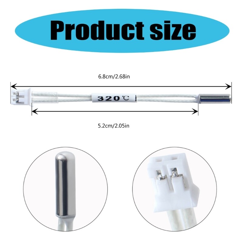 Quality 100K Thermistor,ph2.0 Therminal ABS Structure for 3D Printer Part