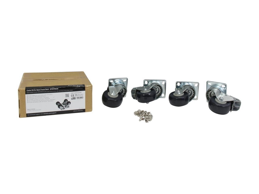 StarTech 4POSTCASTER Caster Kit for Open Frame Rack