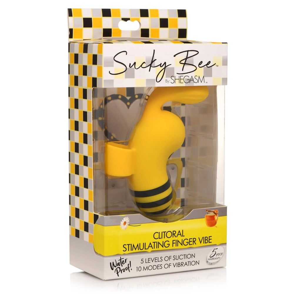 Shegasm Sucky Bee Clitoral Stimulating Finger Vibe