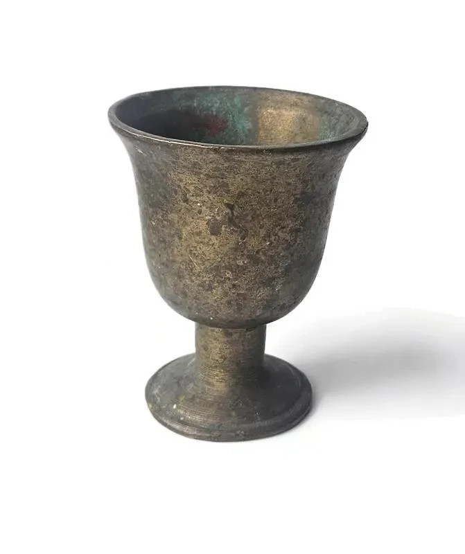 Antique Heavy 5" Brass Mortar 1.3kg