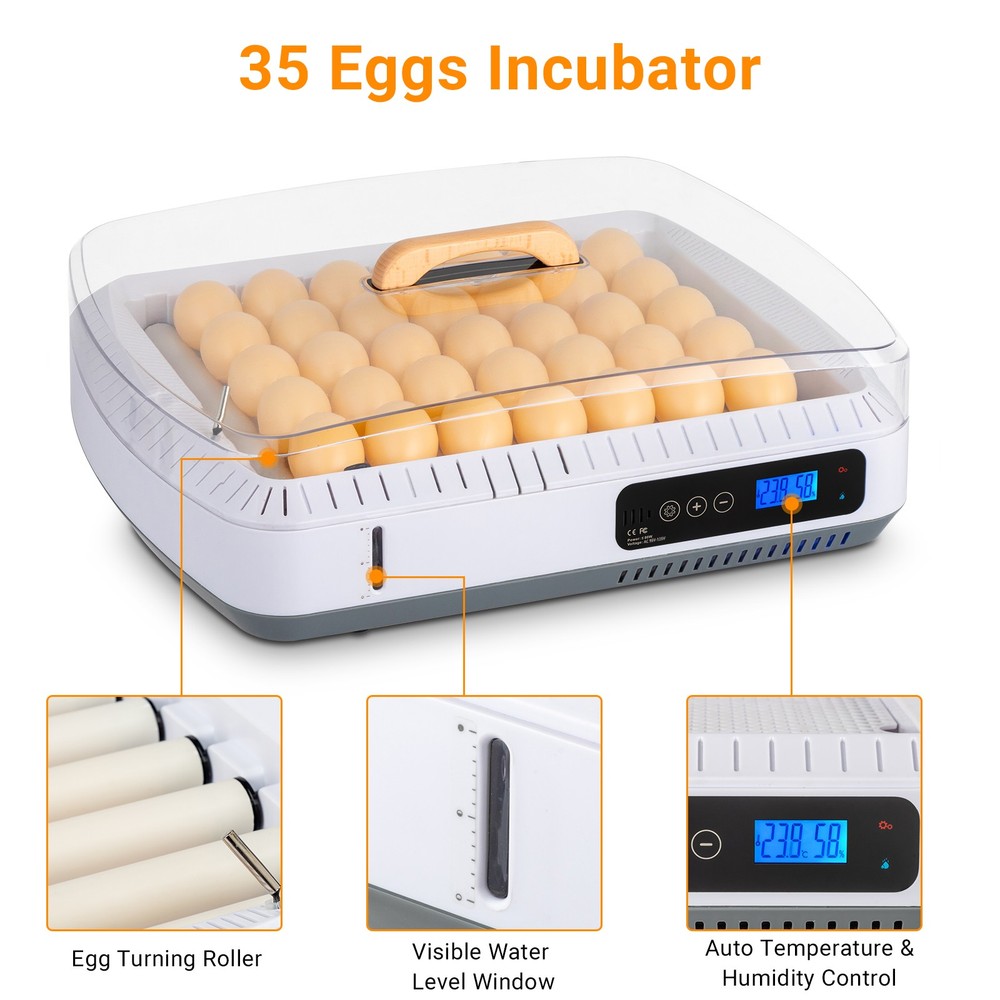 US 35 Egg Incubator with Automatic Egg Turning, Temperature and Humidity Control