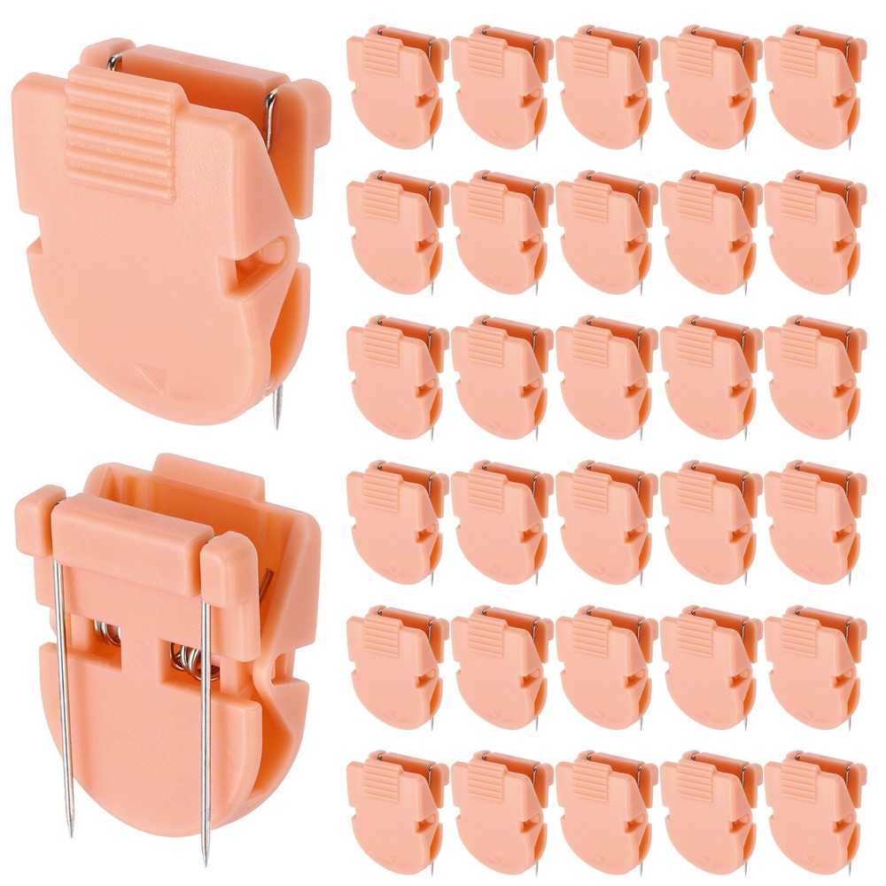 100Pcs Plastic Cubicle Clips for Hanging Documents, Light Pink