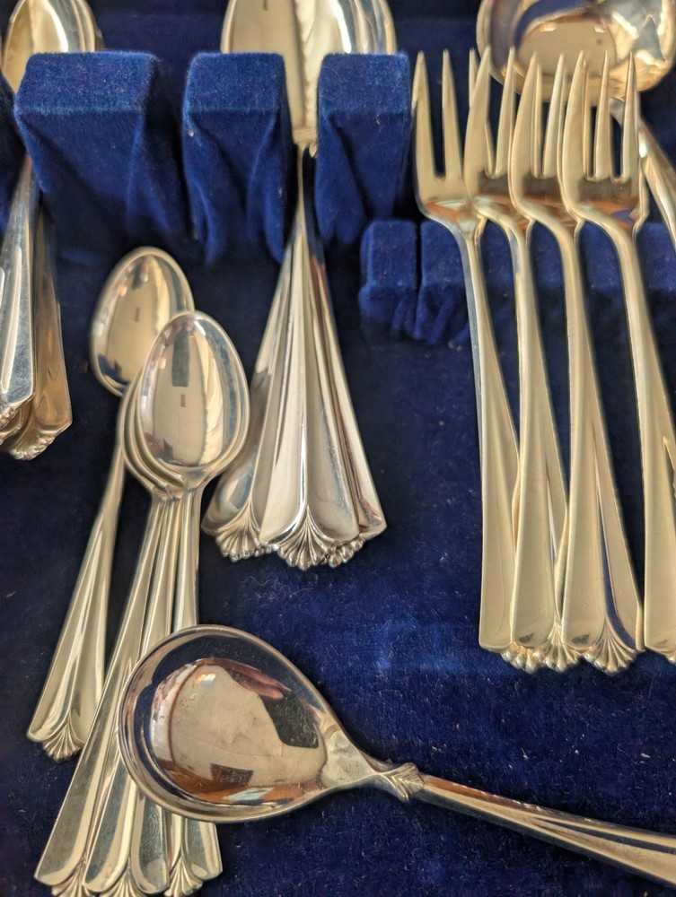 David Andersen 830 Silver Townhall Pattern 49 pc