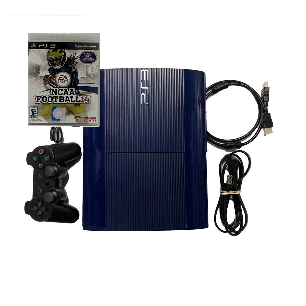 PlayStation 3 PS3 Backwards Compatible Console CONTROLLER With NCAA 14 BUNDLE