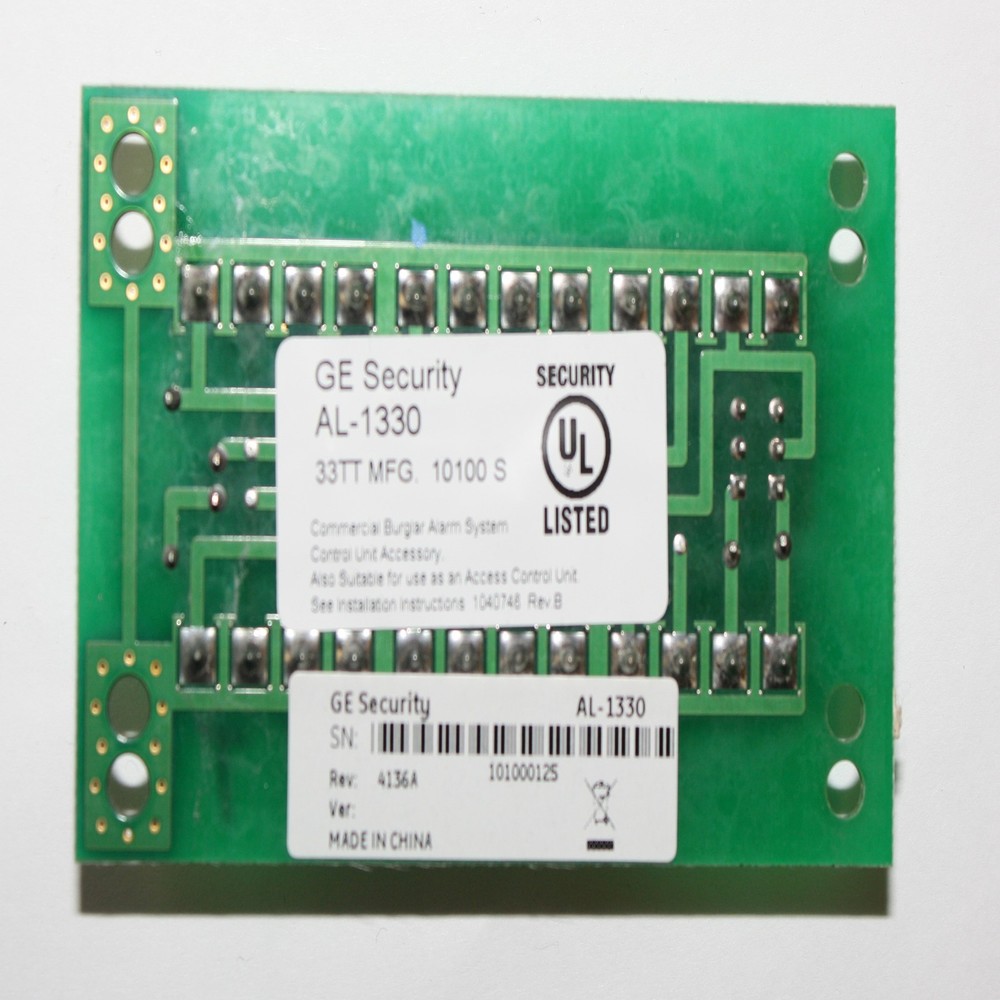 GE SECURITY AL-1330 ALLIANCE CHALLENGER PANEL DATA / POWER DISTRIBUTION BOARD MO