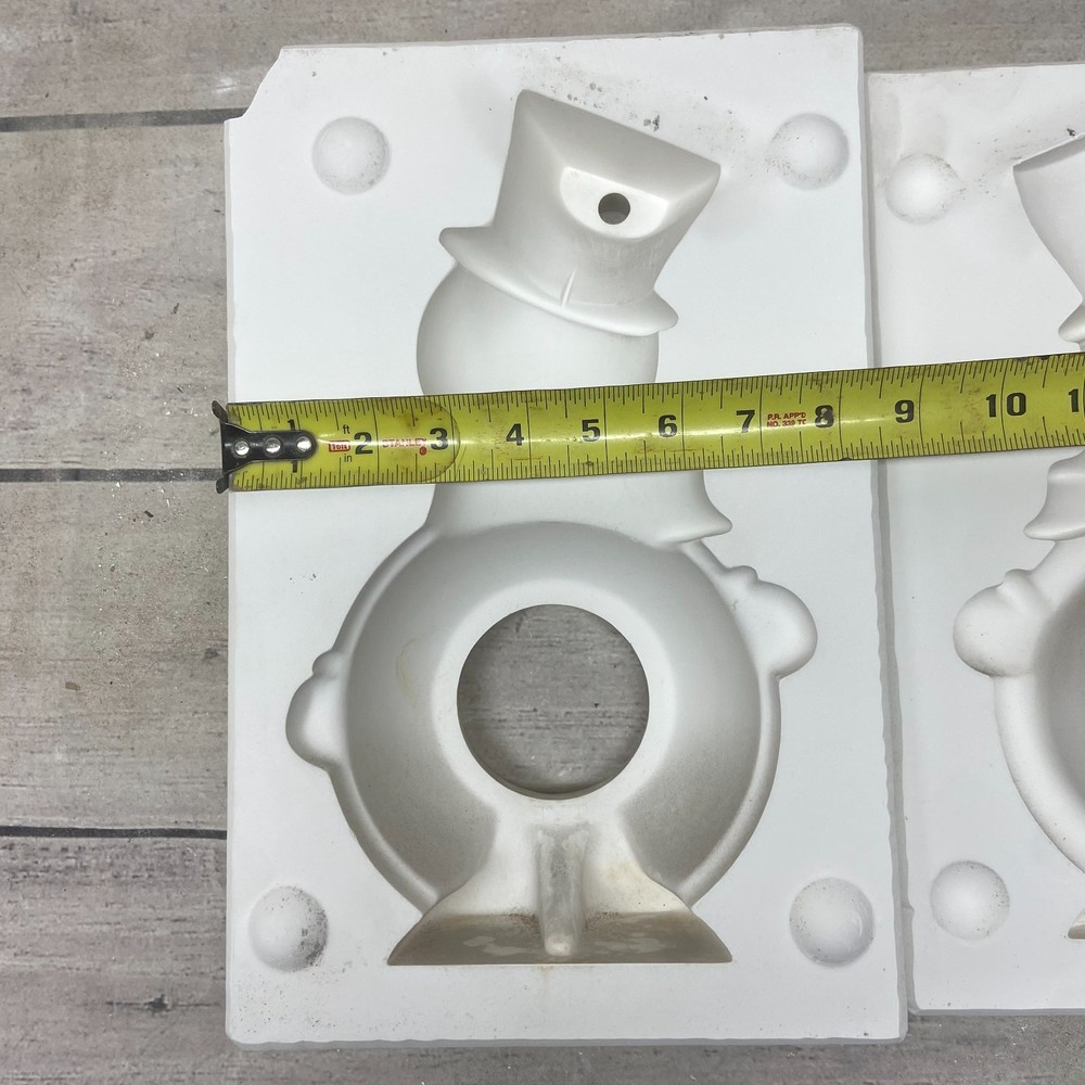 Molds by Tye Ceramic Casting Mold Snowman Dish #T-142