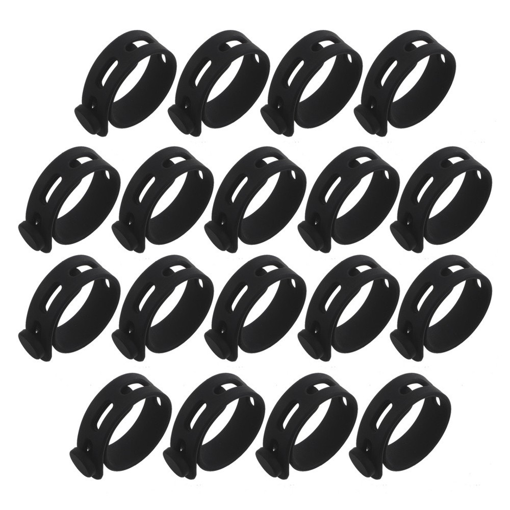 40 Pcs Silicone Cable Ties Reusable Charging Organizer Cord Data