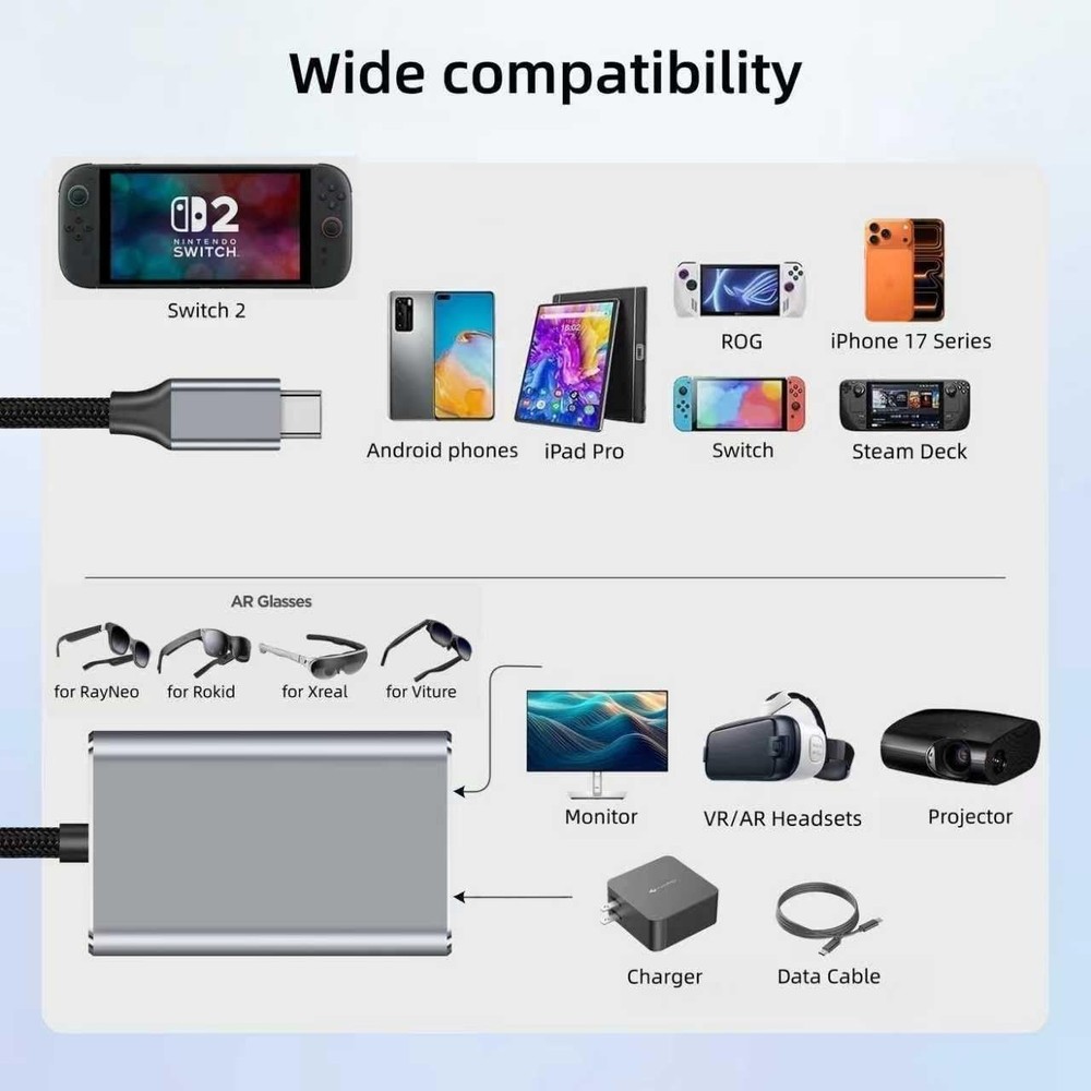 XREAL Hub Charging Adapter for AR Glasses