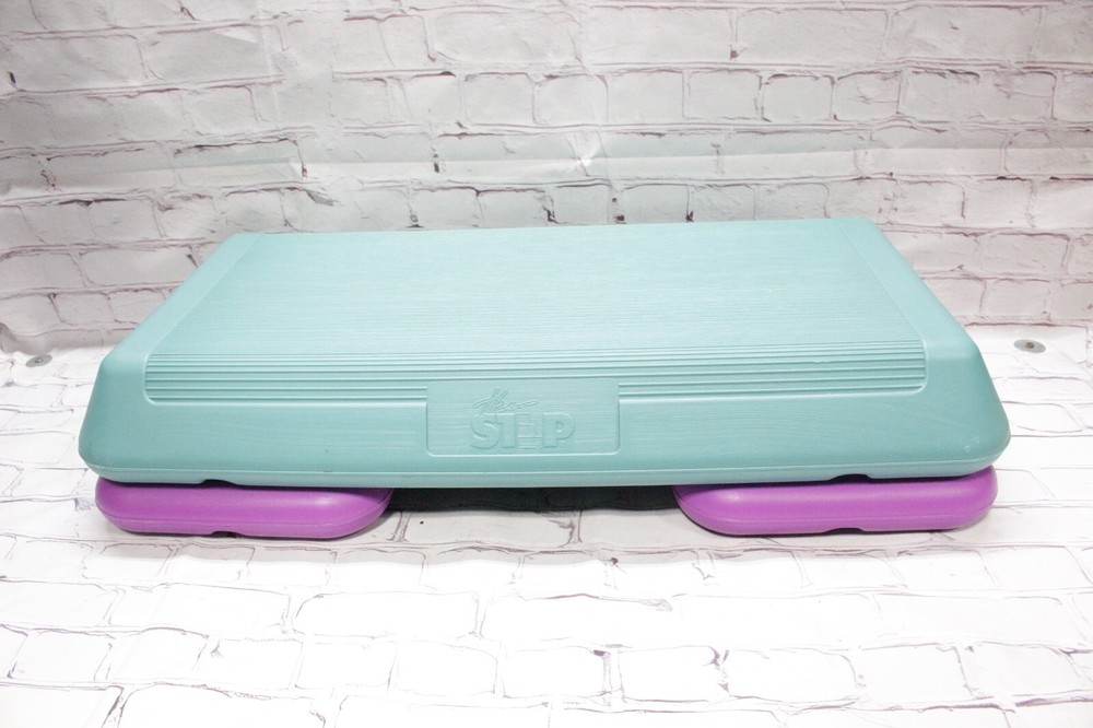 Vintage The Step Original Aerobic Platform 2 Risers