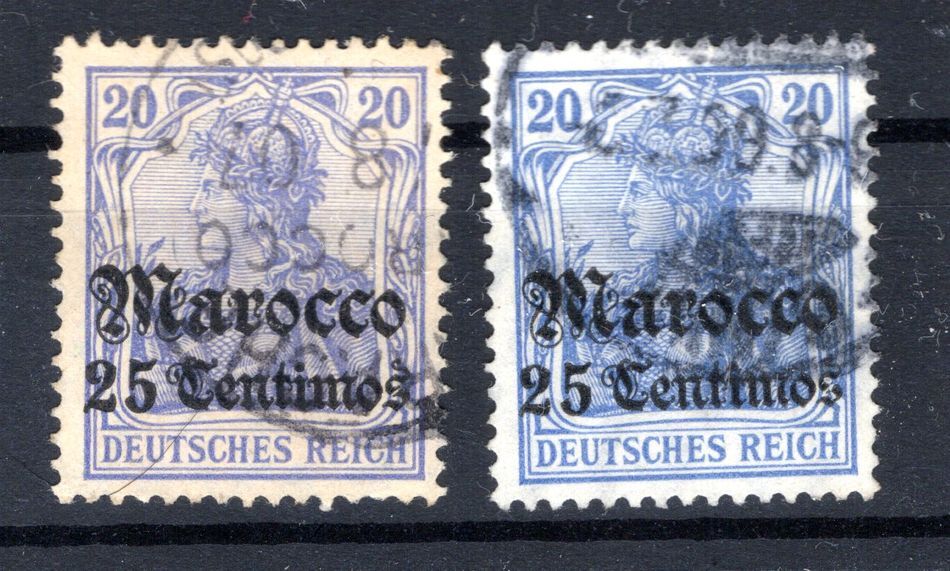 Morocco 37B, C Colors Gest. BPP (CA7898)