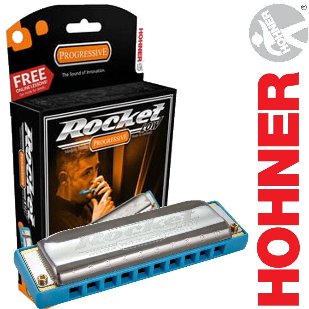 Hohner ROCKET LOW Diatonic Progressive Key of Low Eb Harmonica, M2016BX-LEb