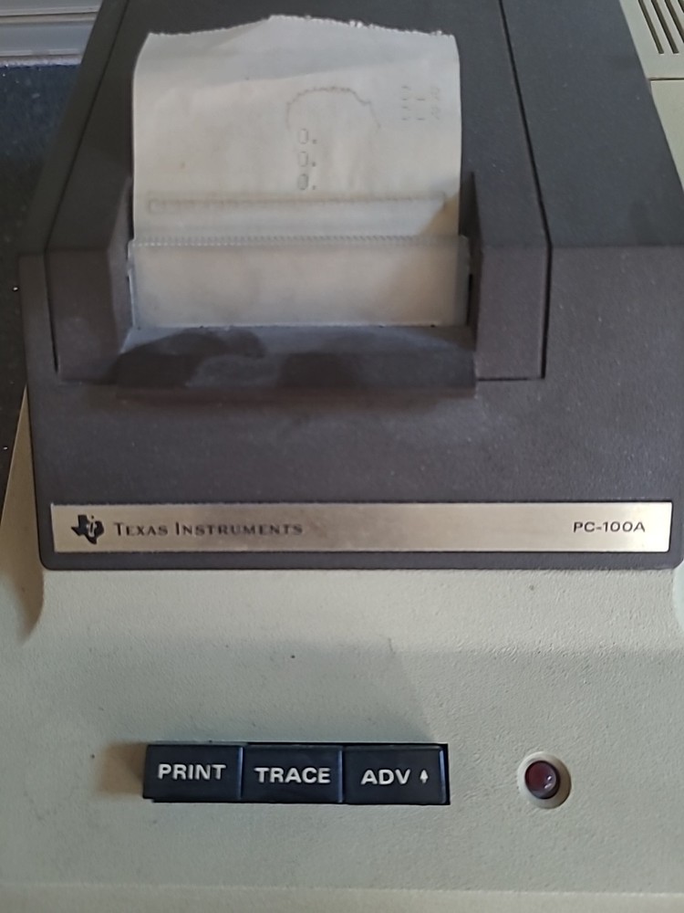 Texas Instruments TI Programmable 59 Calculator PC-100A No Cord Untested AS IS
