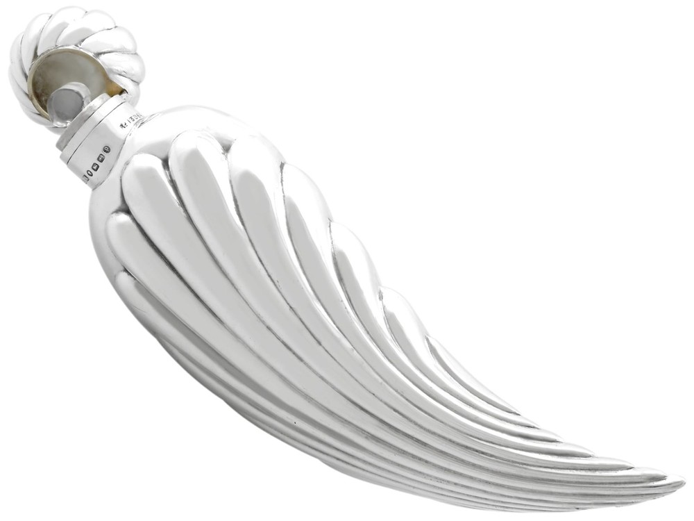 Antique Victorian Sterling Silver Scent Flask (1889)