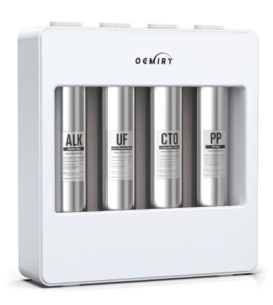 Oemiry Ultra Filtration 4-Stage Tankless Under Sink Water Filter with Faucet