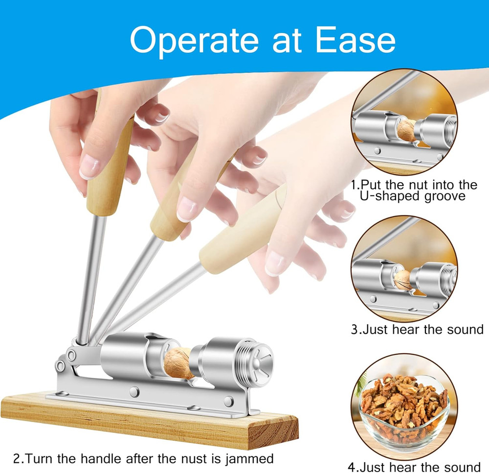 Nutcrackers for Nuts, Nut Crackers for Pecans, Heavy Duty Nut Cracking Tools, Ad