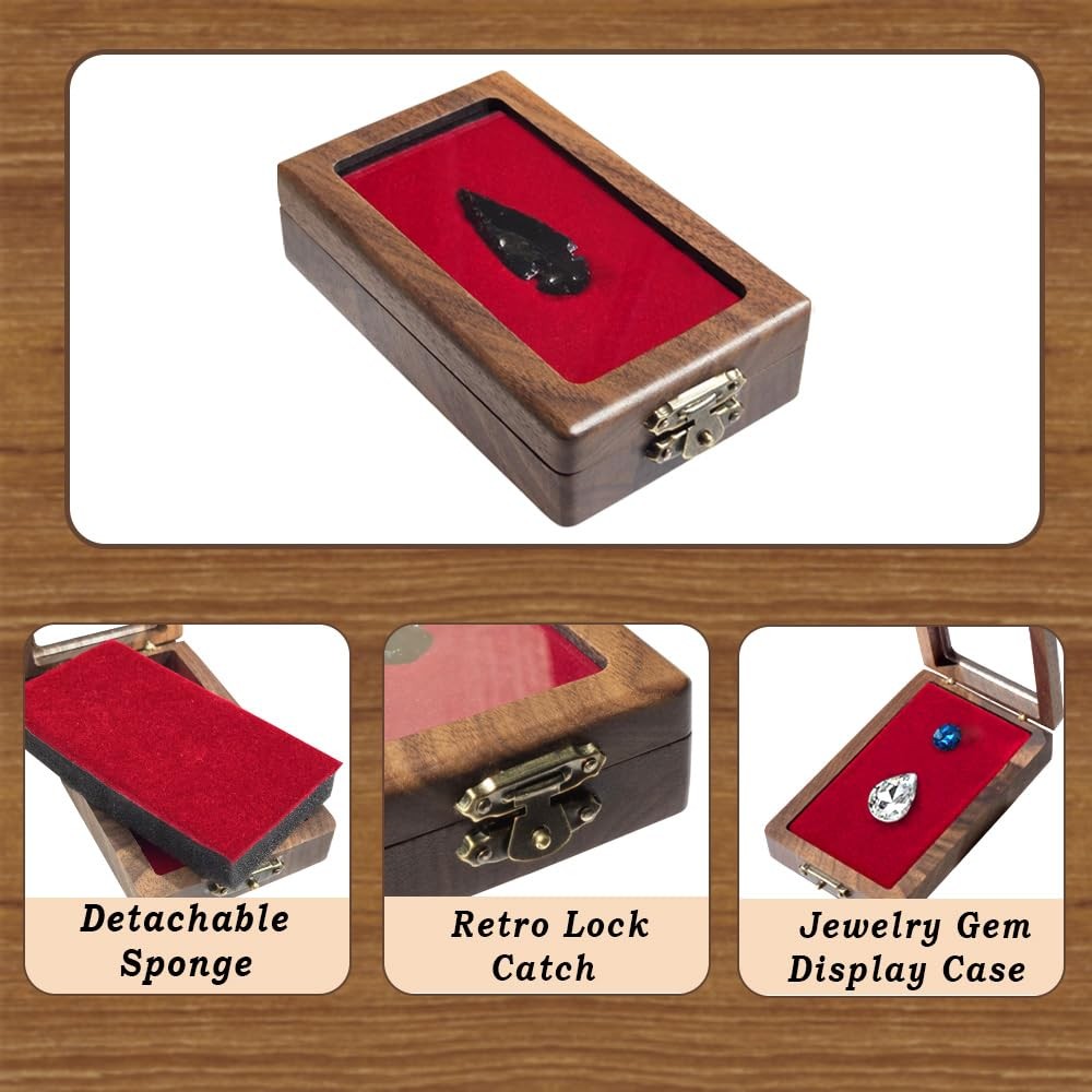 Arrowhead Display Case Arrowhead Shadow Box Handmade Small Wood Box Native Ameri