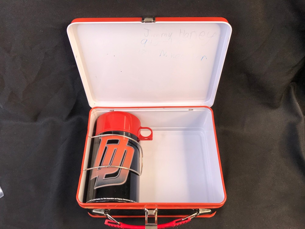 Neca 2003 Marvel Daredevil Metal Lunch Box & Thermos