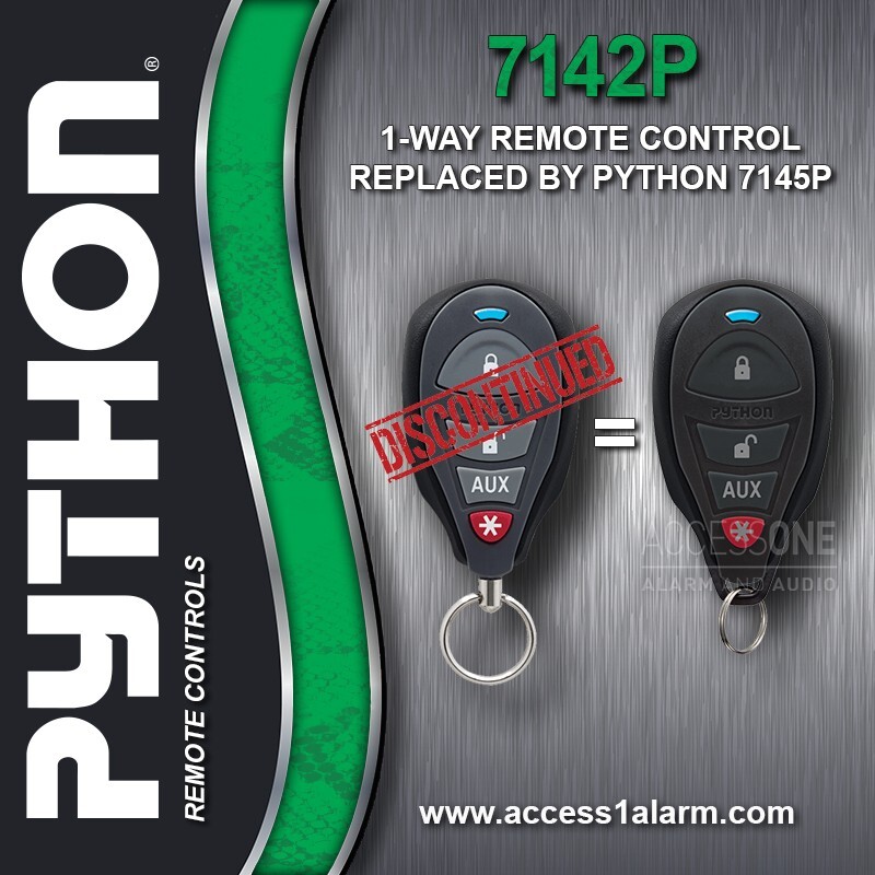 Python 7142P 1-Way 4-Button Remote Control For 5105P New 7145P EZSDEI7141