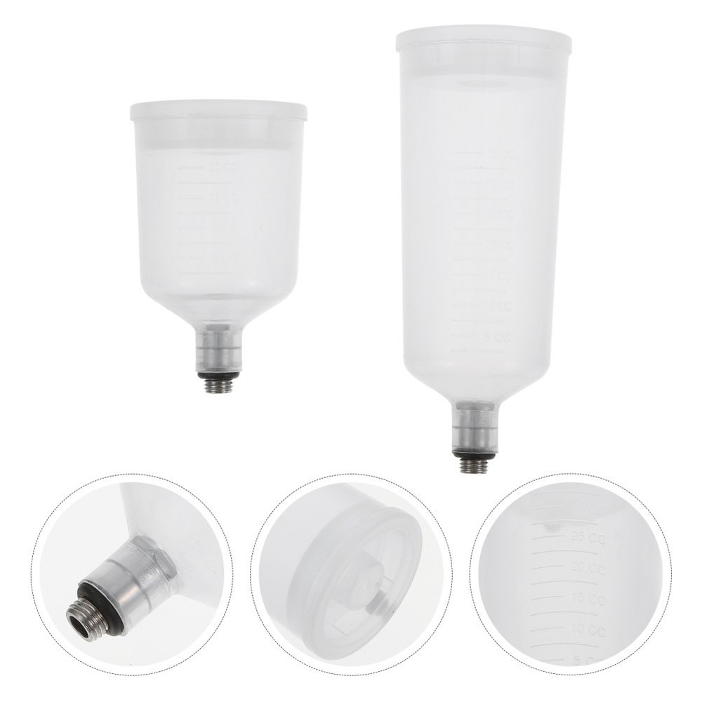 2 Count Replaceable Airbrush Cup Spray Paint Container Mixing Cups