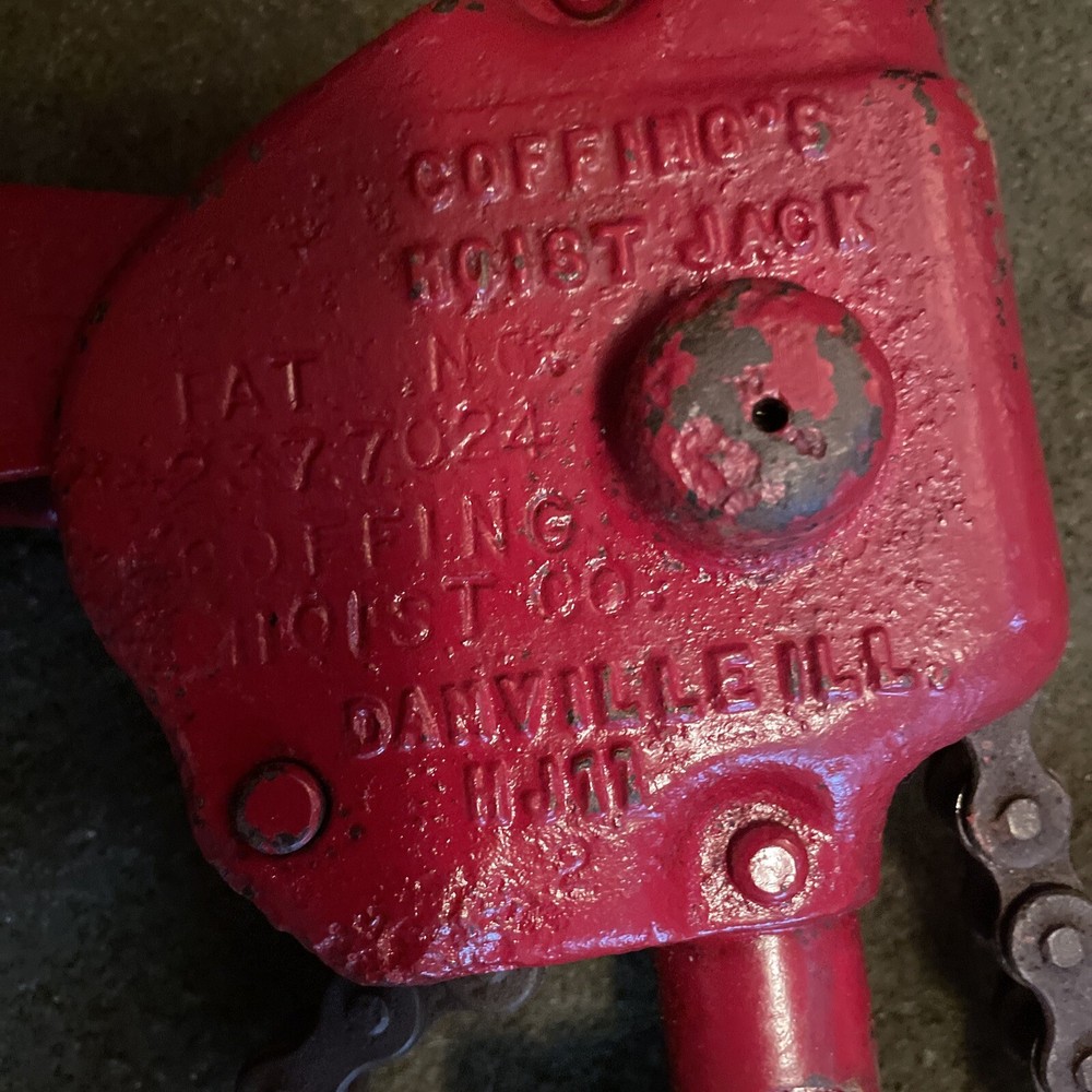 Vintage Coffing Hoist Jack USA 🇺🇸 Nice!