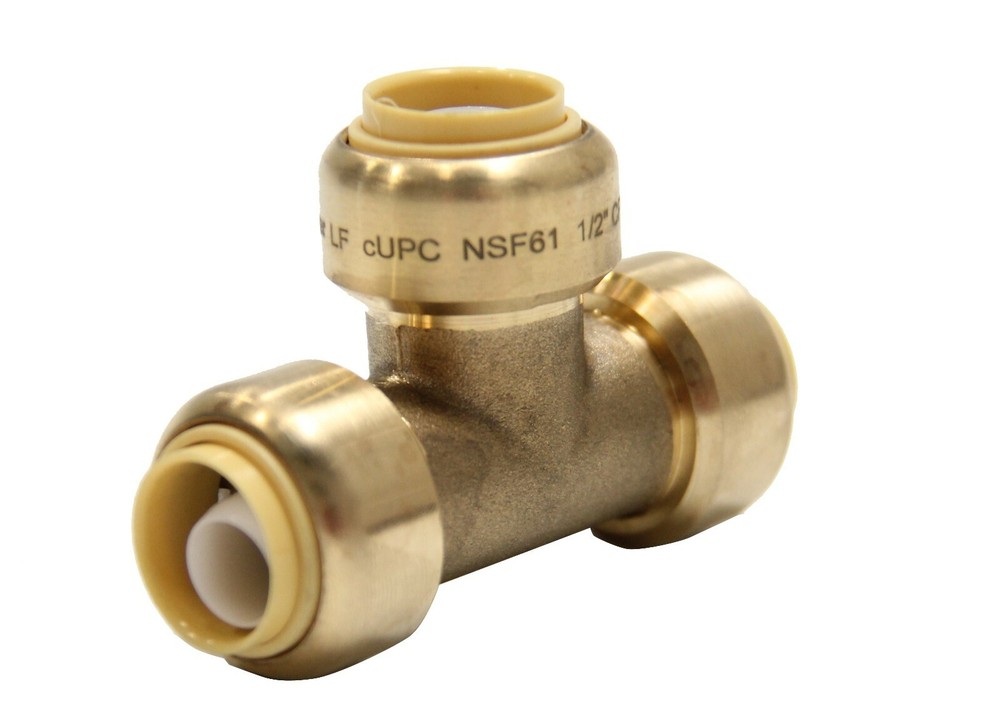 EFIELD 1 PC 3/4"  Push Fit Tee PEX  Fitting. Lead Free