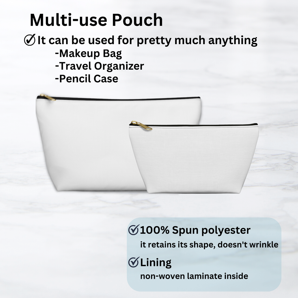 NEW Makeup Bag Make Yourself Priority Oranges Cosmetic Bag Multi Purpose Pouch