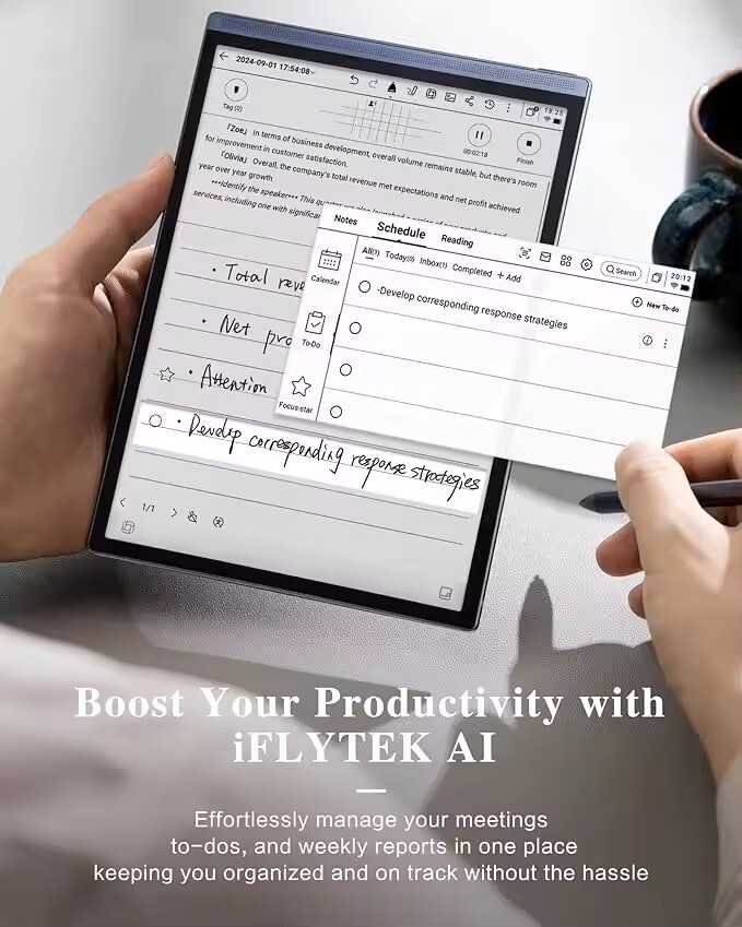 iFLYTEK AINOTE Air 2 8.2" AI Note-Taking Tablet Writing Paper Tablets Notebook