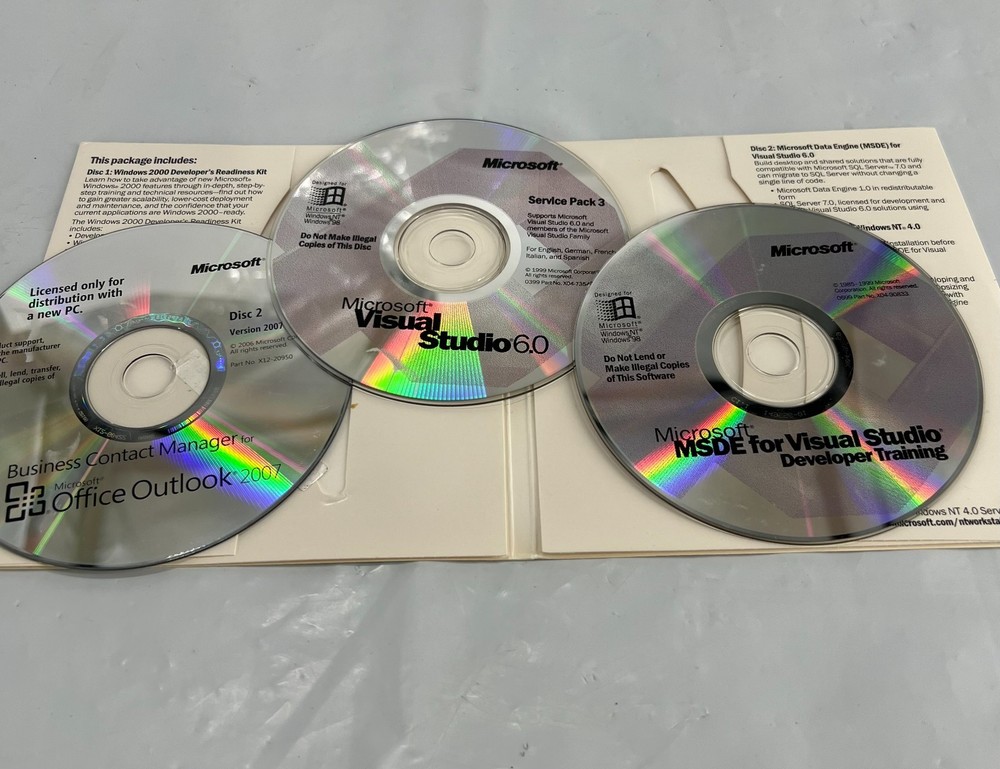 Microsoft Visual Studio 6 6.0 Plus Pack