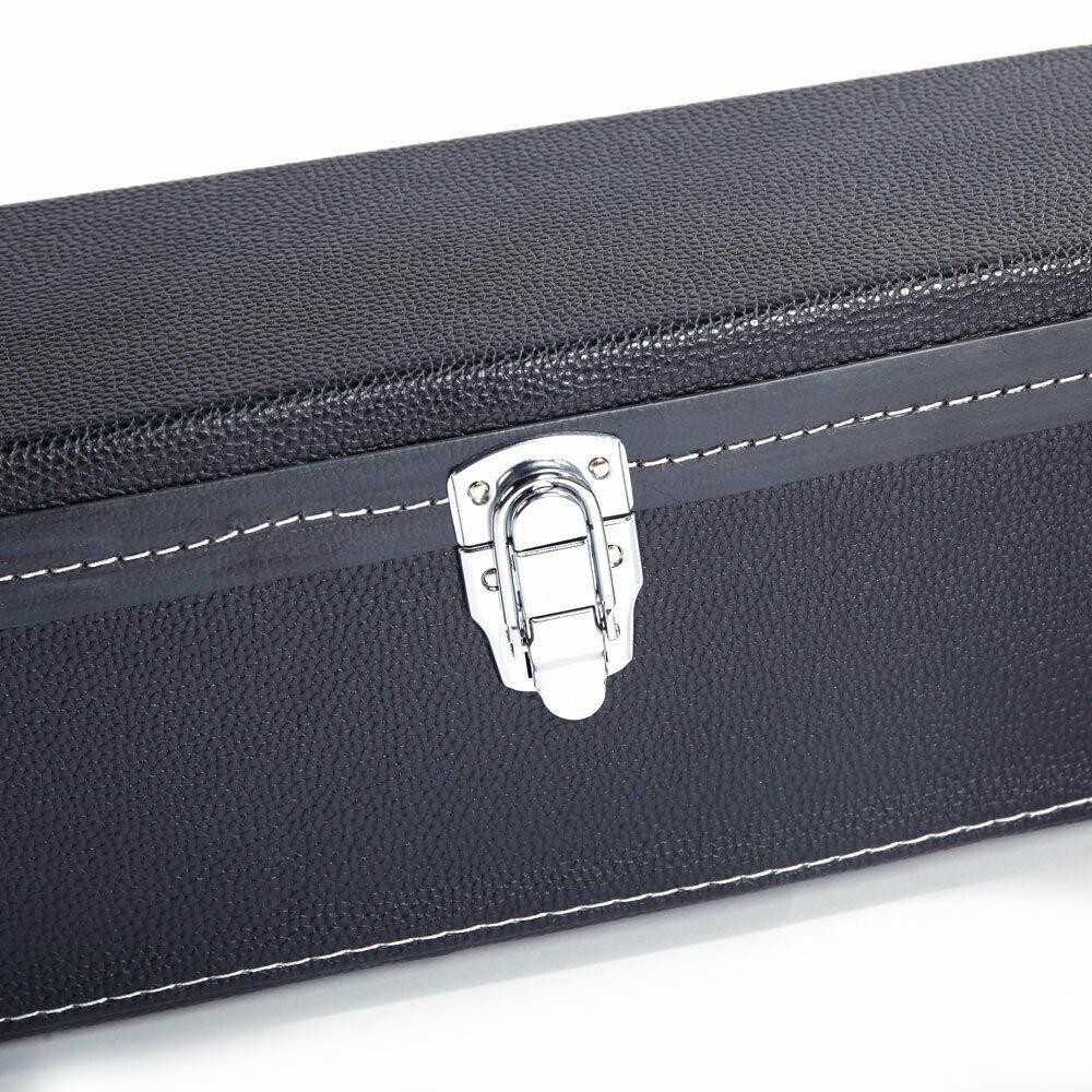 Glarry 39" Classical Guitar Hard Case Microgroove Flat Black Artificial Leather