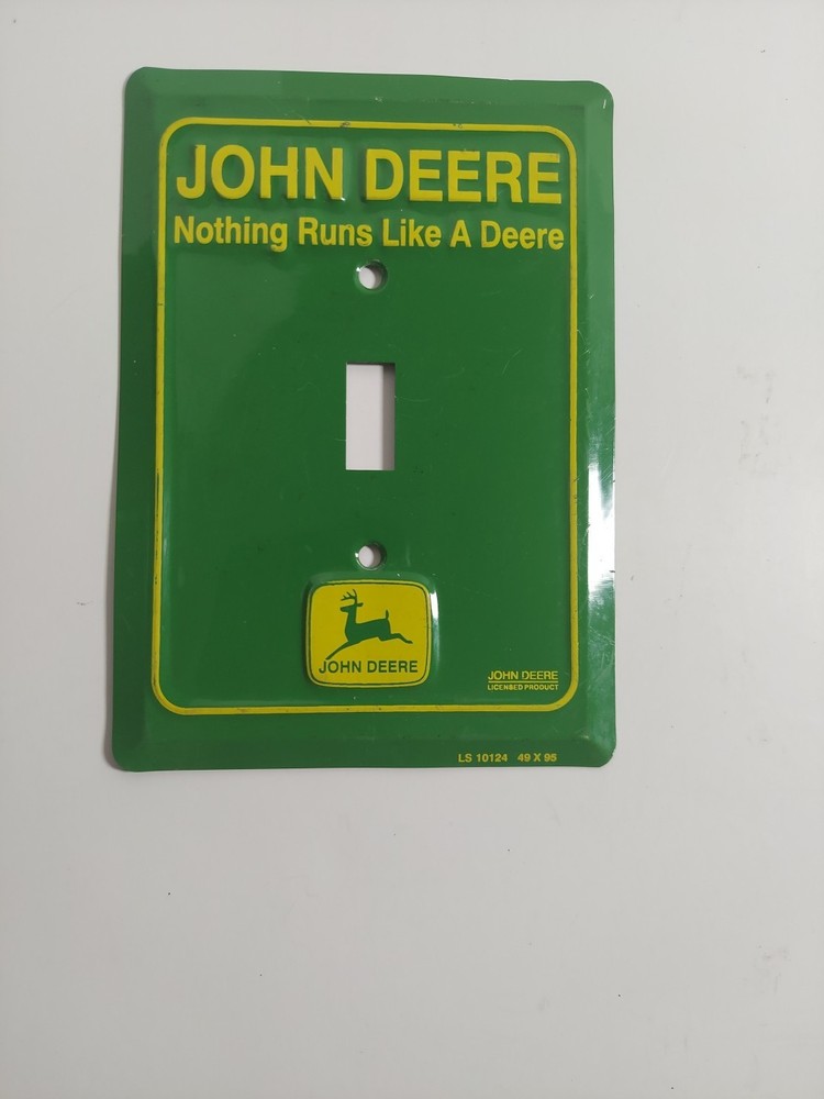 John Deere Light Switch Cover "Nothing runs Like a Deere"