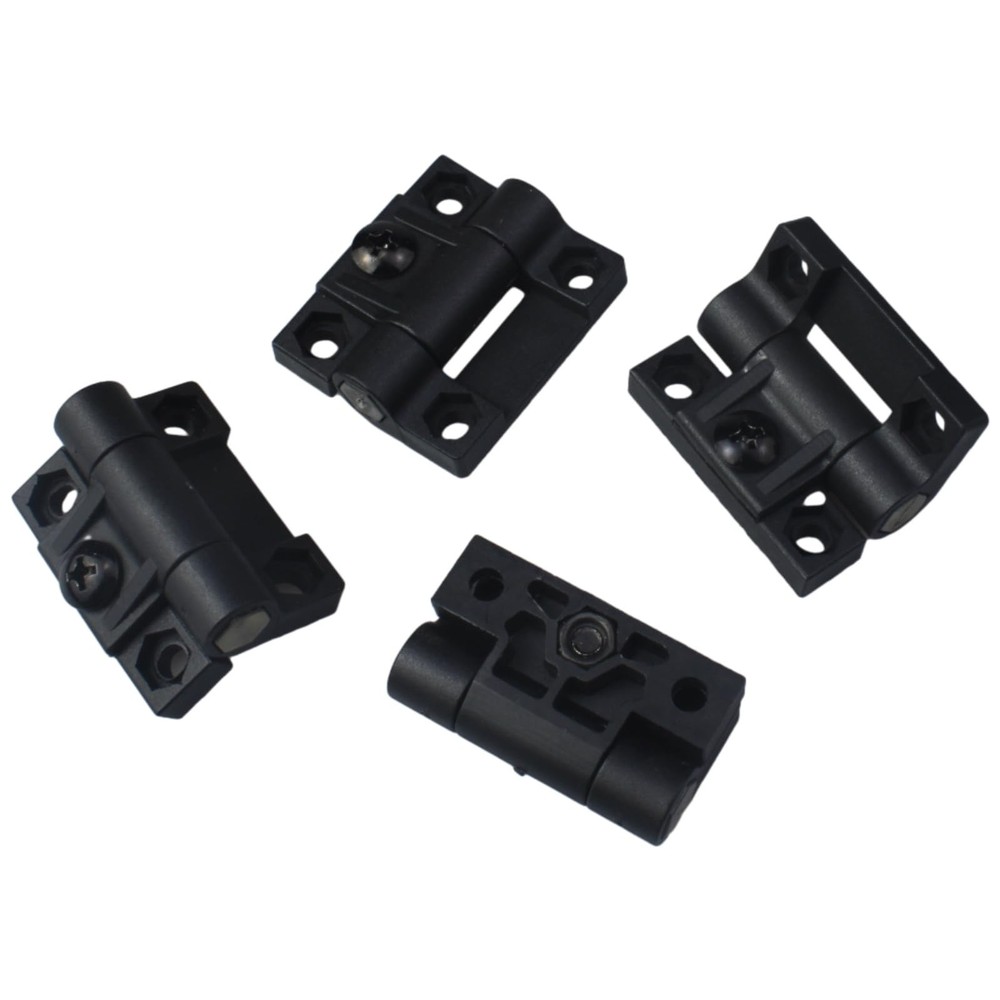 4Pack Plastic Adjustable Torque Position Control Hinges with 4 Countersunk Holes