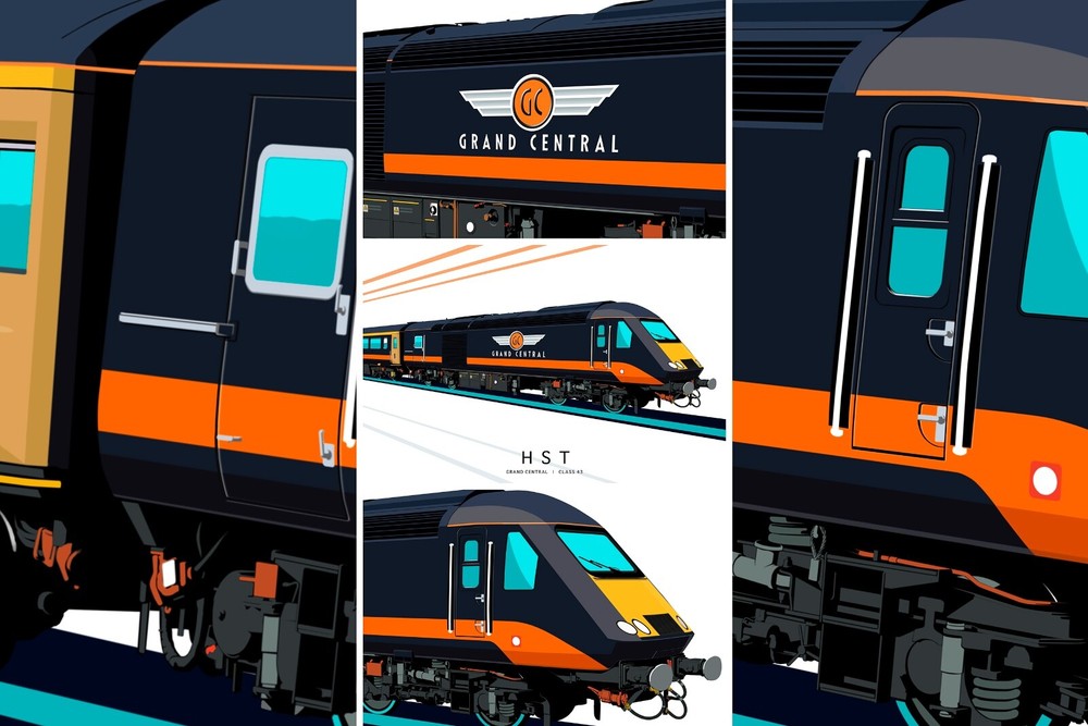 ARTWORK PRINT - HST | GRAND CENTRAL | CLASS 43 (EDITION 2)