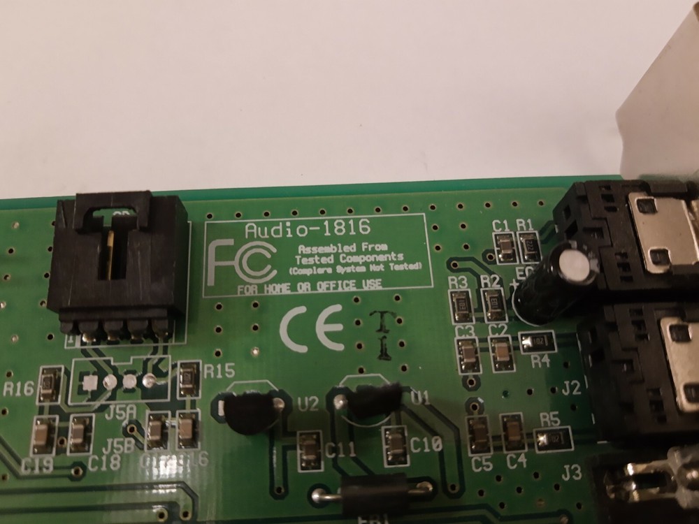 Analog Devices AD1816 FX-3D Plus Sound Card w/ Wave Table & CD-Rom Audio input