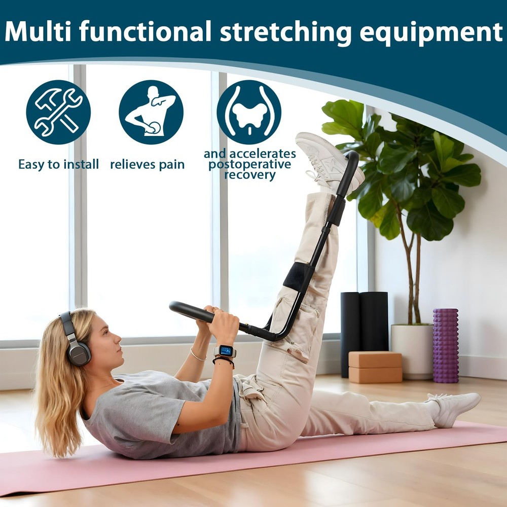 Hamstring Stretcher, Knee Extension Device, Adjustable Lower Back Stretcher, ...