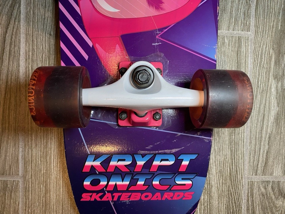 Kryptonics 29.75” Skateboard Palm Tree Sunglasses, Good Deck