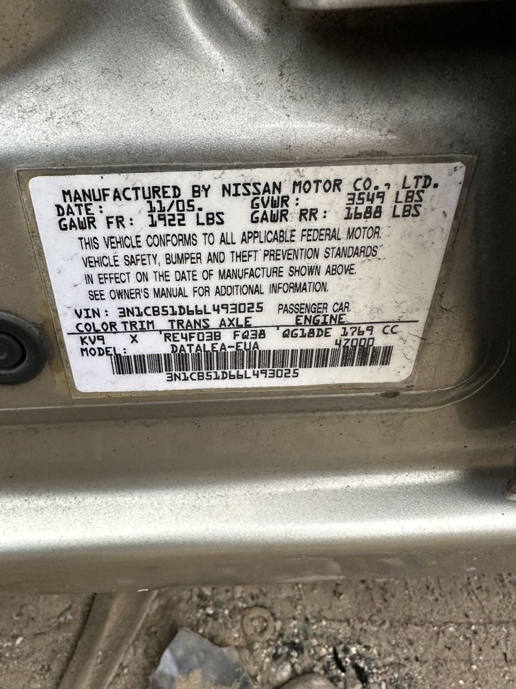 Door Lock Actuator 2006 SENTRA OEM