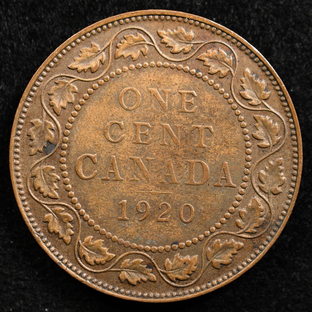 Canada 1 Cent 1920, Coin, Inv#E910