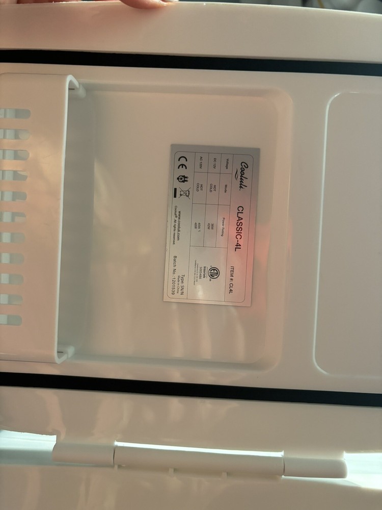 Hardly Used Cow Print 6 Can Mini Fridge