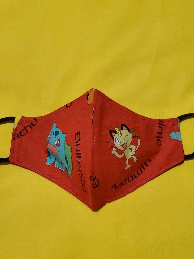 Kids Pokemon Adjustable Face Mask