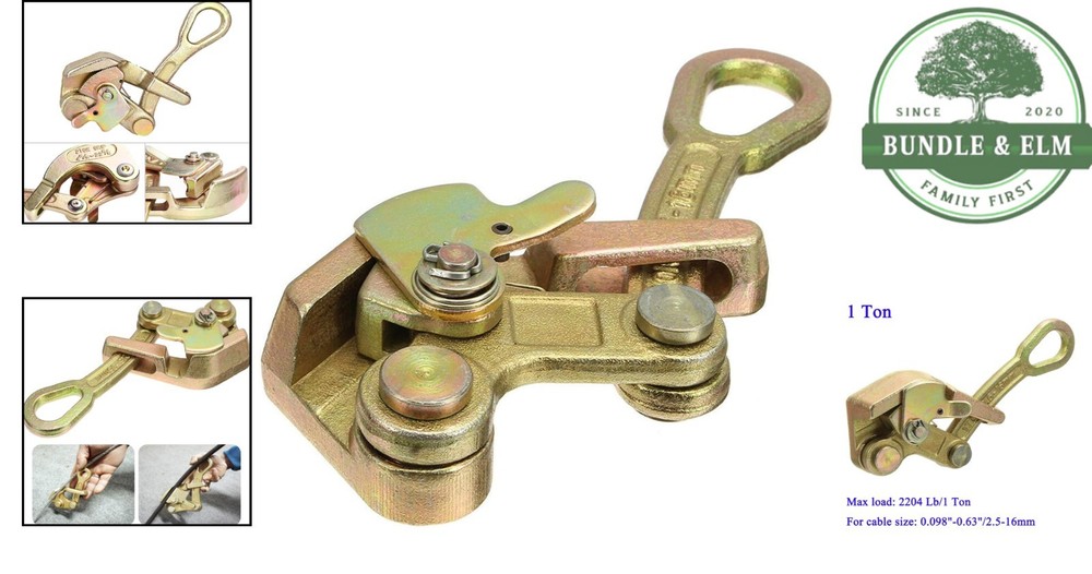 Versatile Cable Puller Tool for Steel Cables, Compact Design and High Strength