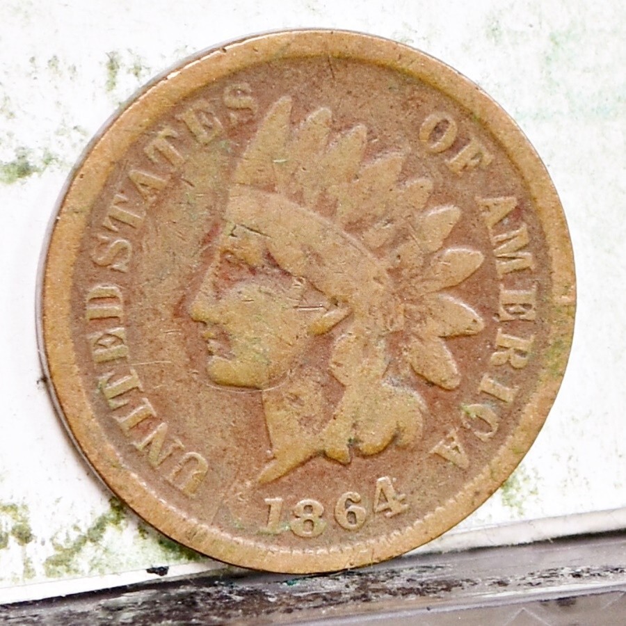 1864-L Indian Cent - Good (#56666-K)
