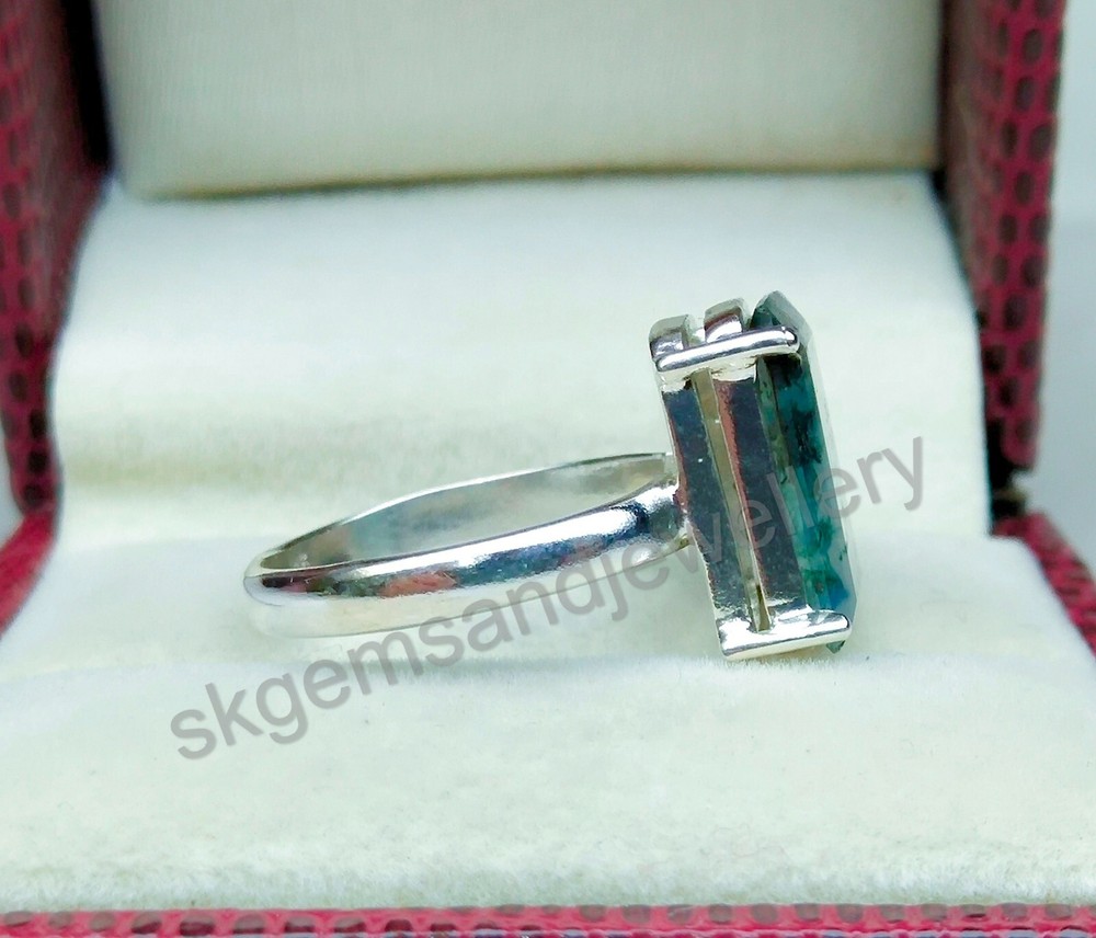 Moss Agate Ring 925 Sterling Silver Ring Gemstone Ring Fine Ring All Size