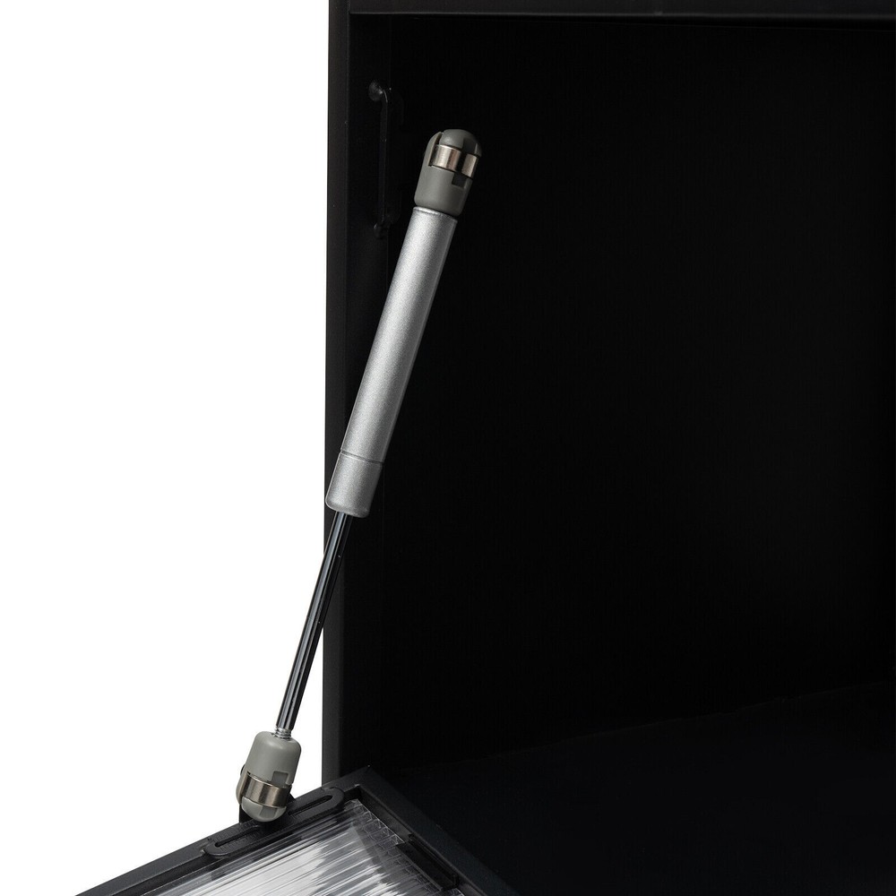 5-Tier Microwave Rack Bread Storage Kitchen Organizer Shelf W/ Brakeable Casters