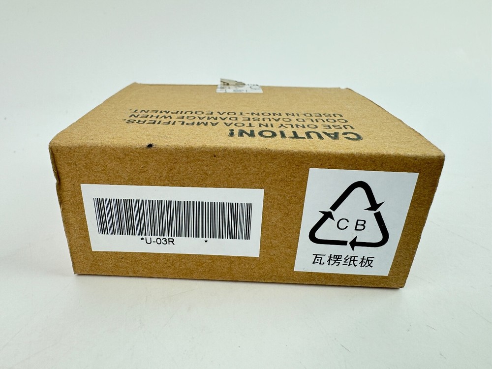 TOA Electronics U-03R Unbalanced Line Input Lo/Hi Cut Filter Module *NEW OPENED