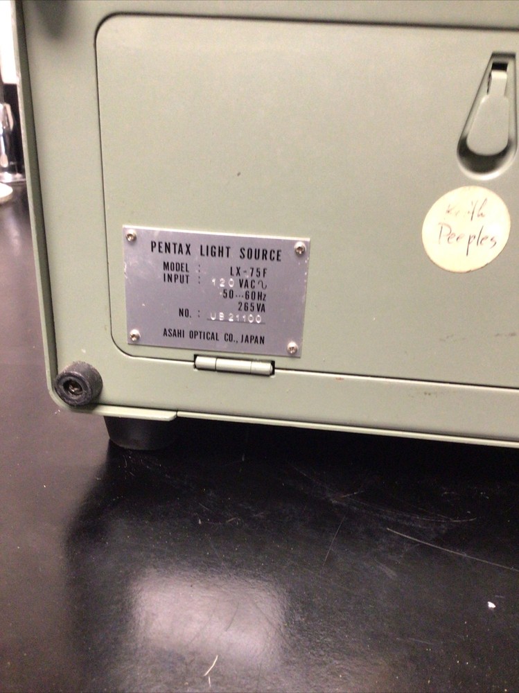 ASAHI OPTICAL CO PENTAX LX-75F LIGHT SOURCE