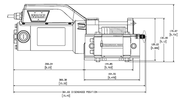 Warn 85330 1500 lbs. ATV/ UTV Winch