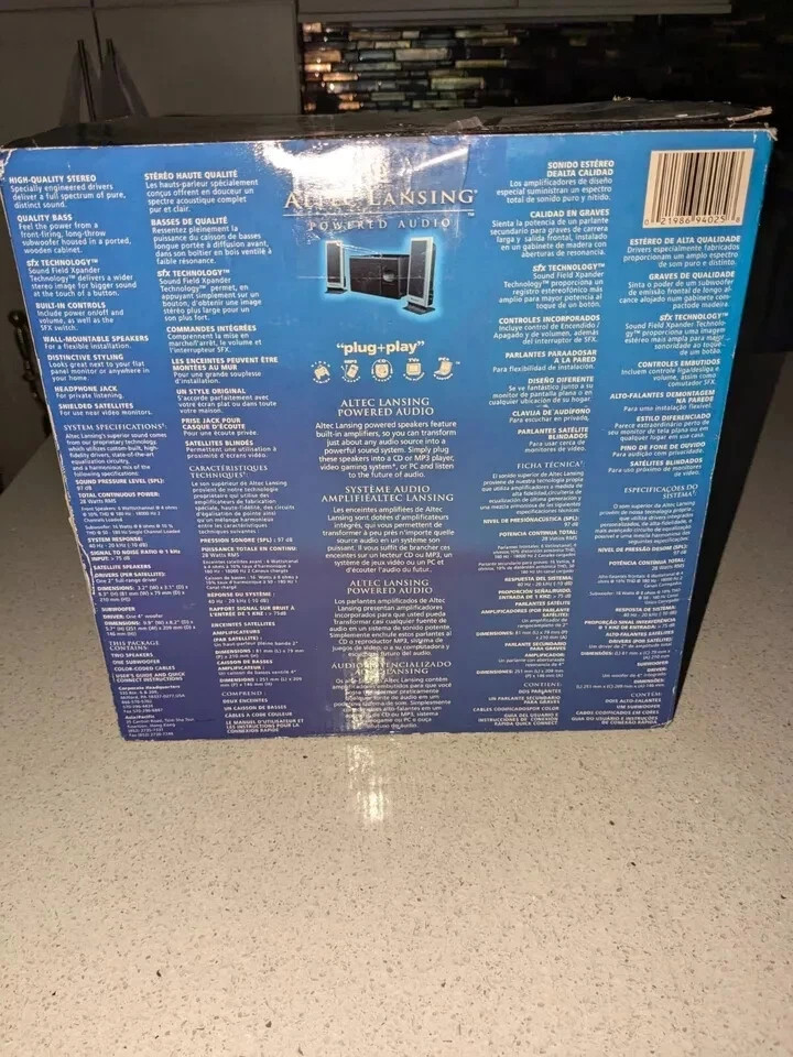 Open Box-Altec Lansing VS2121 Powered Audio System Computer 2.1 Stereo System